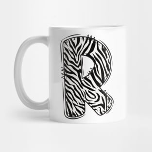 Zebra Letter R Mug